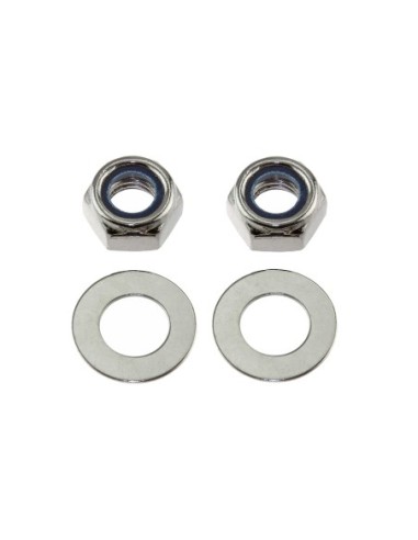 Trike Axle Nut and Washer set CT-2414 Chrome.